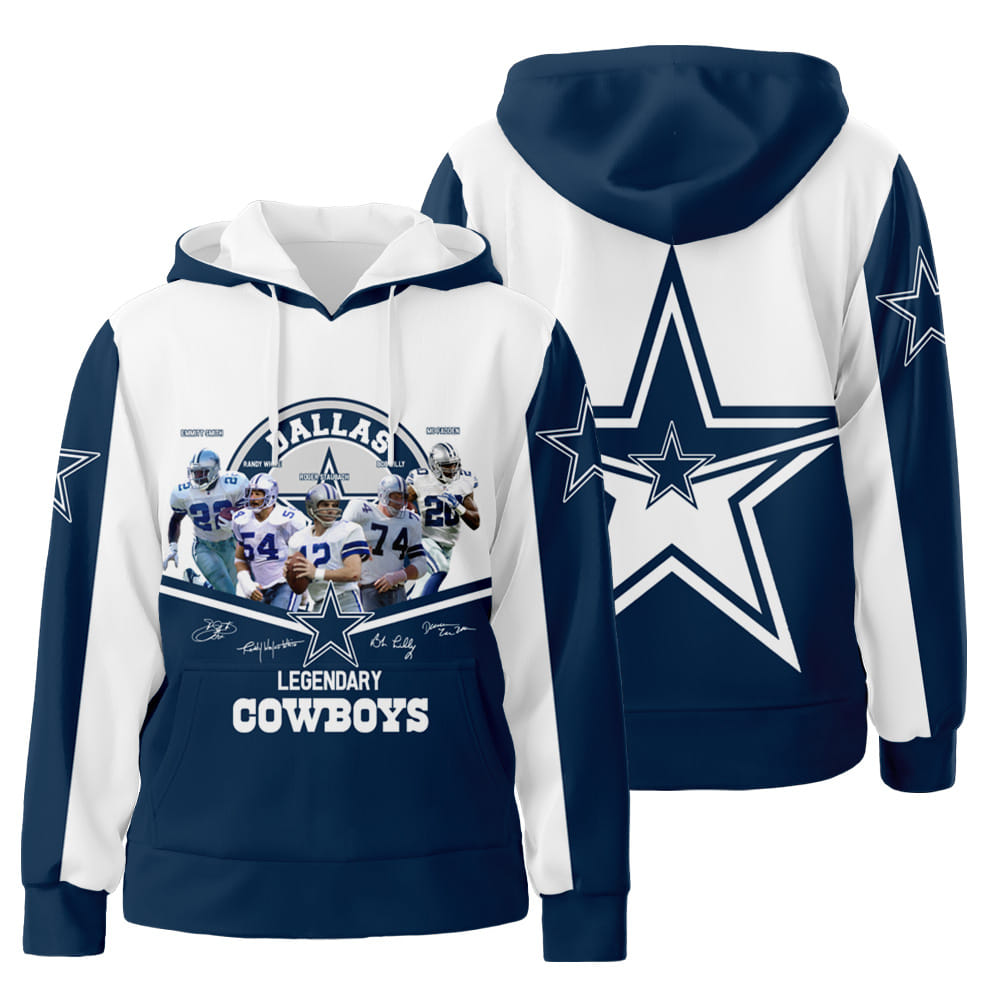 Women Dallas Cowboys 3D All Over Print Hoodie Zip-Up Hoodie Neasalamis