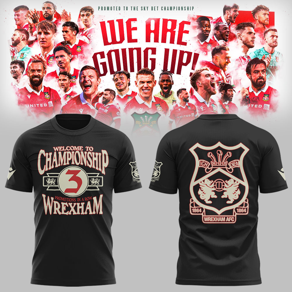 Wrexham AFC x Welcome To Champions T-Shirtenior Football Player Gifts Neasalamis.com