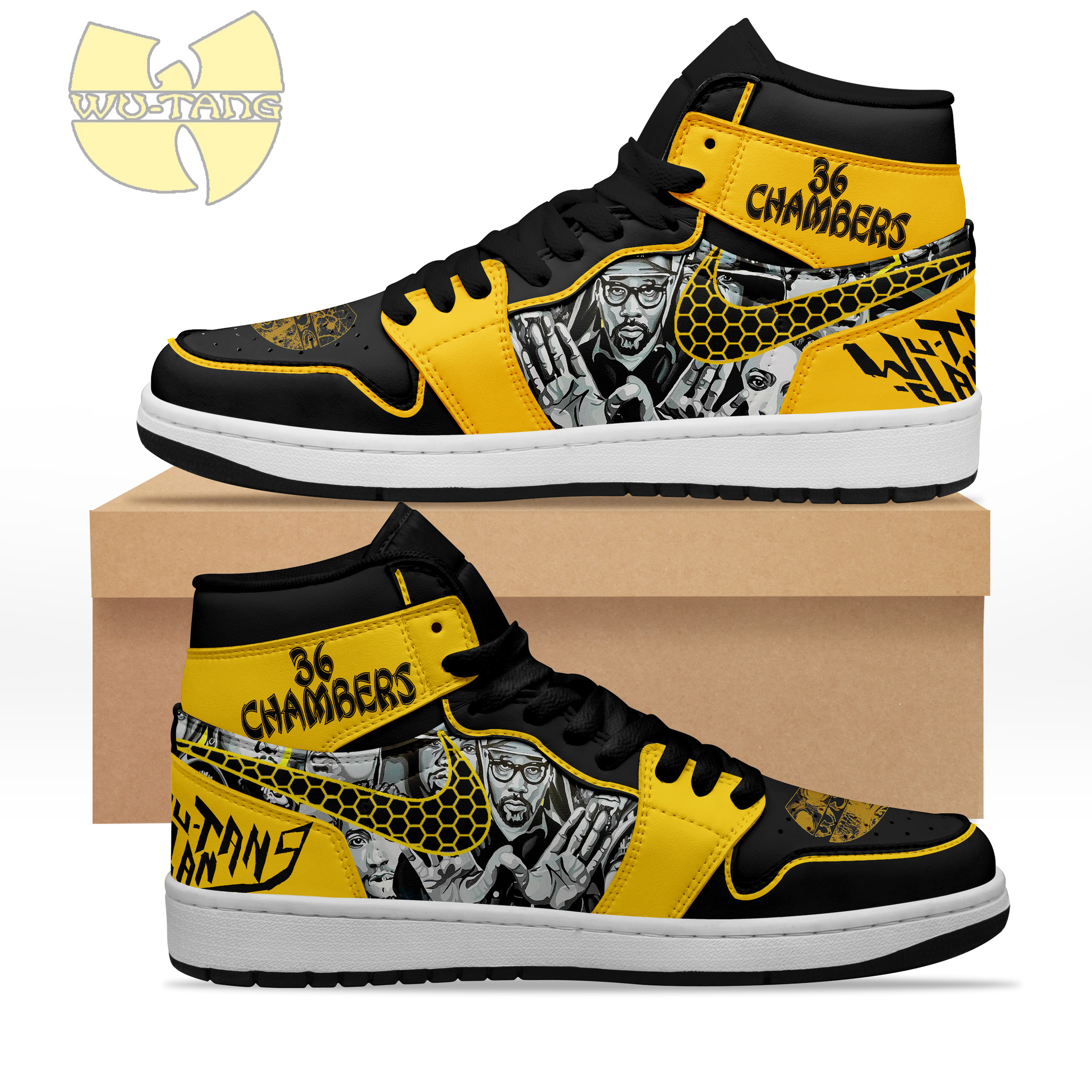 Wu Tang Clan AJ1 High Sneakers Shoes For Men And Women Calebmatthewhans Neasalamis