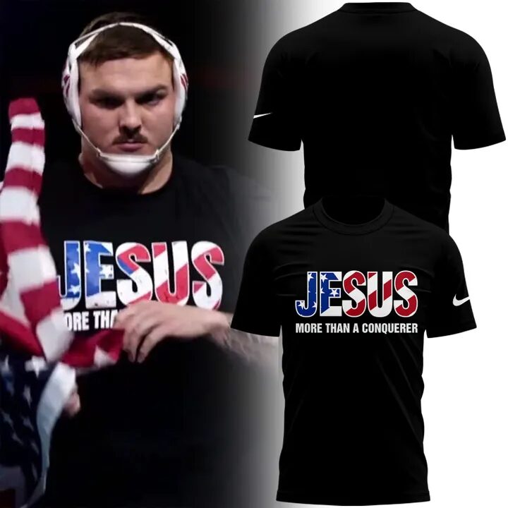 Wyatt Hendrickson JESUS T-Shirt Gift Ideas For Wrestling Players Neasalamis.com
