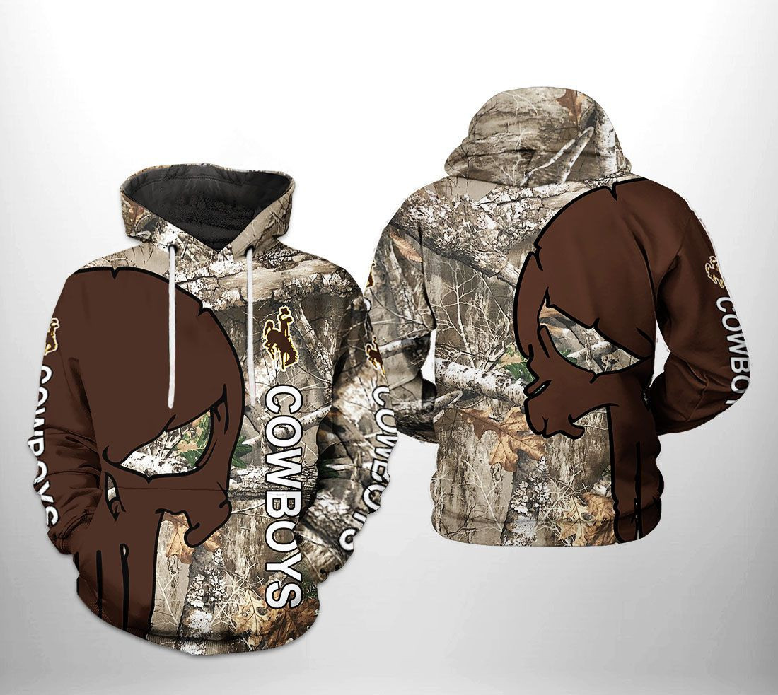 Wyoming Cowboys NCAA Camo Veteran Hunting Hoodie Neasalamis