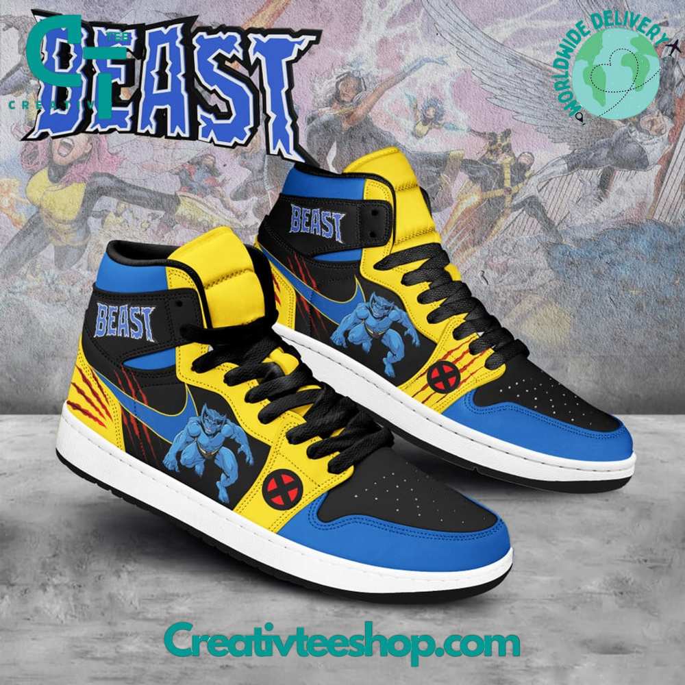 X-Men Beast AJ1 High Sneakers Shoes For Men And Women Calebmatthewhans Neasalamis