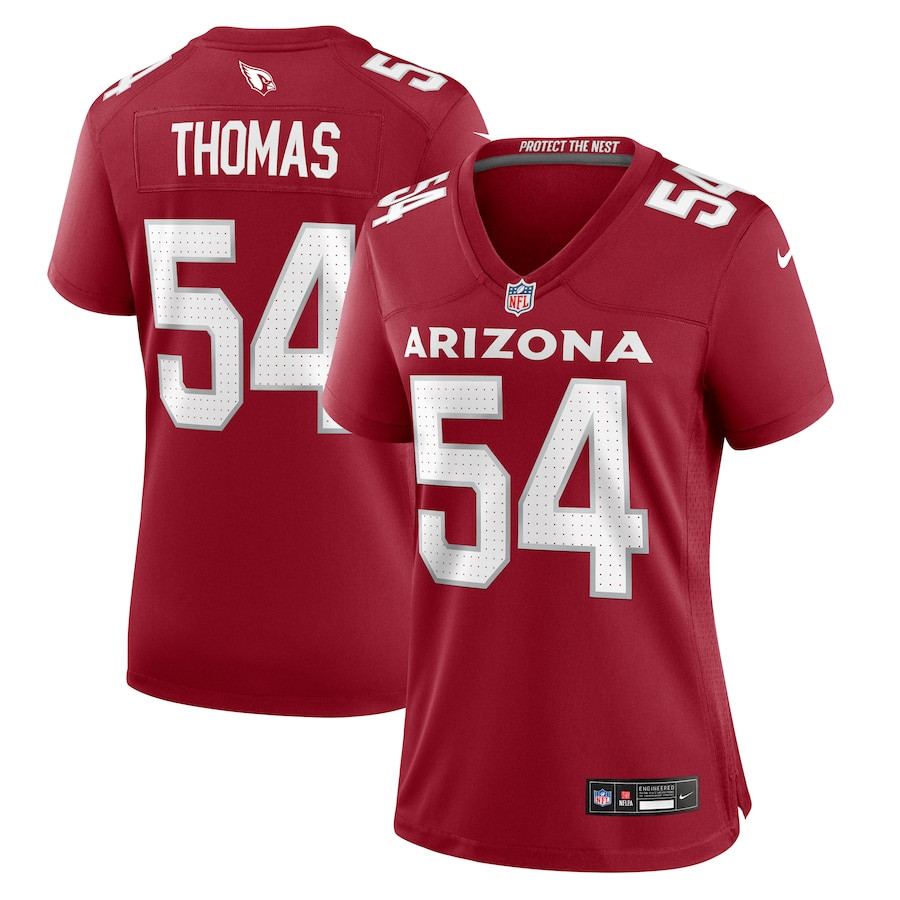 Xavier Thomas 54 Arizona Cardinals Women's Game Jersey - Cardinal JS4326