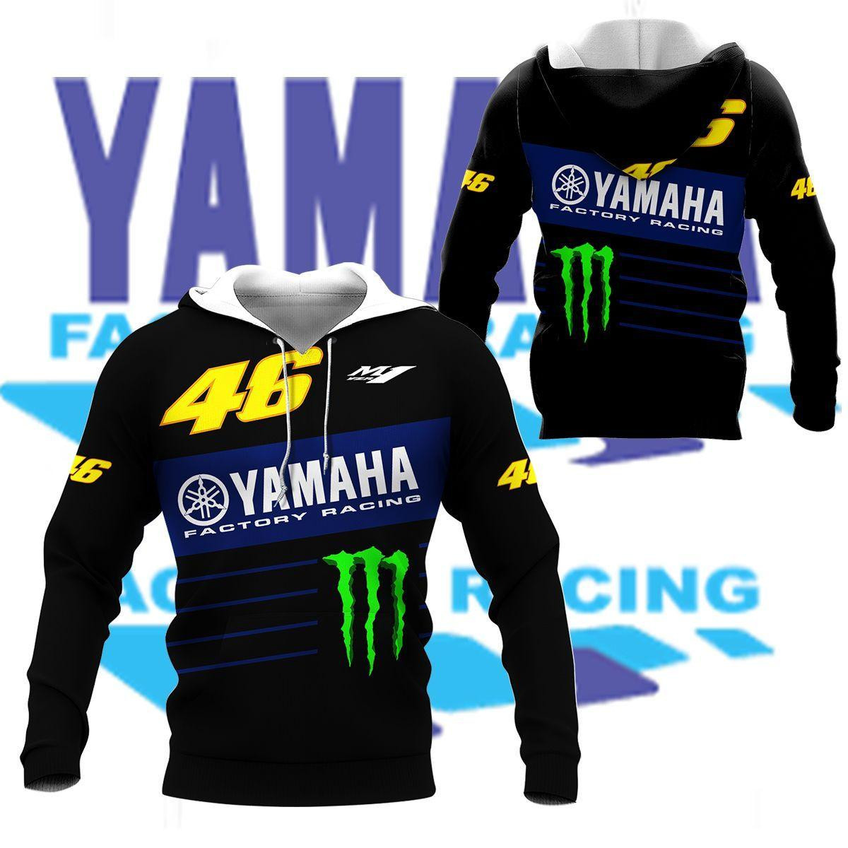 Yamaha Factory Racing Shirt Fan Gift 421 Stylist Unisex 3d Hoodie Zip Hoodie Neasalamis
