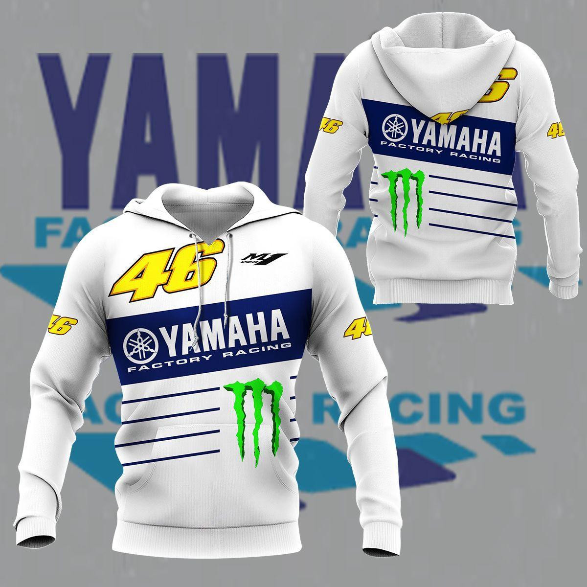 Yamaha Factory Racing Shirt Fan Gift 422 Stylist Unisex 3d Hoodie Zip Hoodie Neasalamis