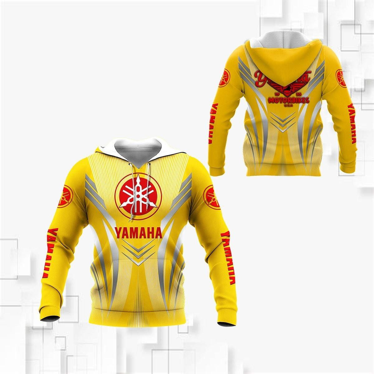 Yamaha Factory Racing Team Yamaha Motorbikes All Over Print Hoodie Zip Hoodie 122 Style Neasalamis