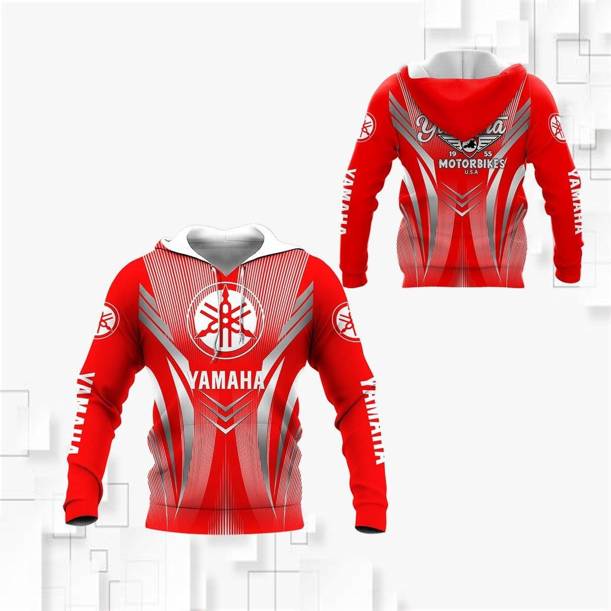 Yamaha Motorbikes 1955 Yamaha All Over Print Hoodie Zip Hoodie Neasalamis