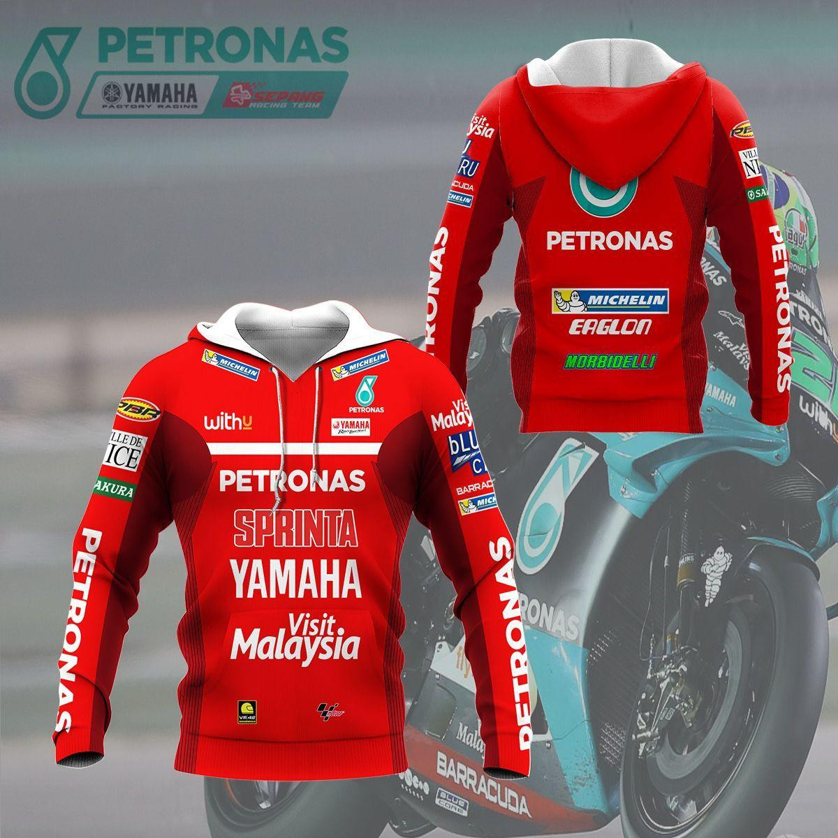 Yamaha Petronas Shirt Fan Gift 242 Stylist Unisex 3d Hoodie Zip Hoodie Neasalamis