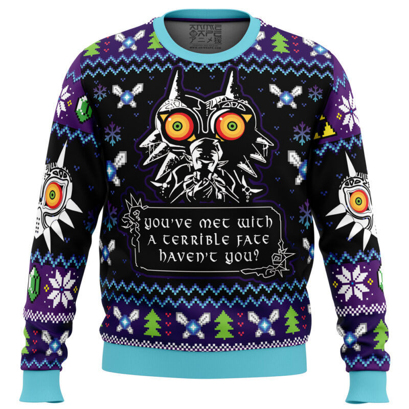 You Met With a Terrible Fate Majora’s Mask Zelda Ugly Christmas Sweater Ceasalamis