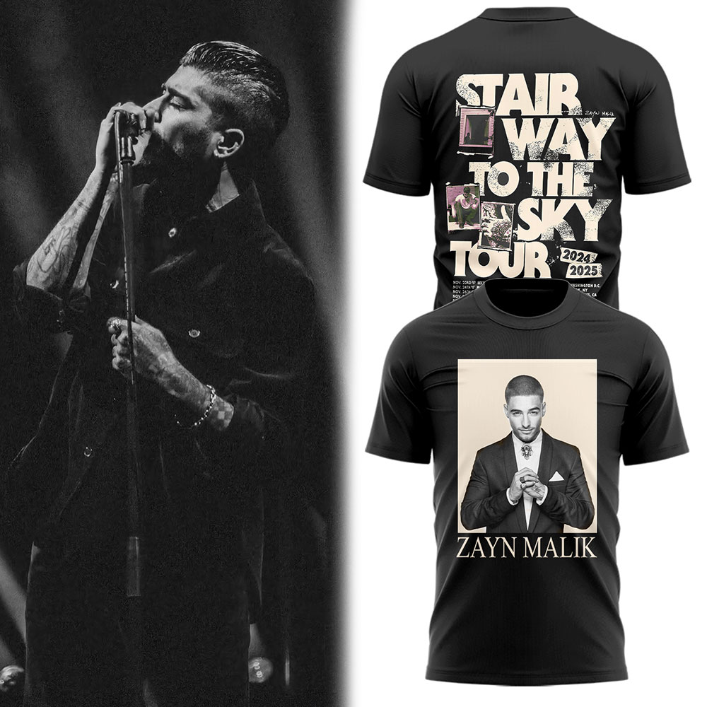 Zayn Malik Stairway to the Sky Tour T-Shirt Neasalamis.com