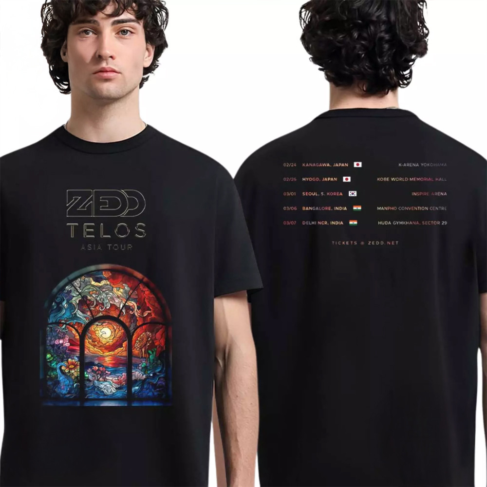 Zedd Telos Asia Tour 2025 Tour Dates List T-Shirt Neasalamis.com