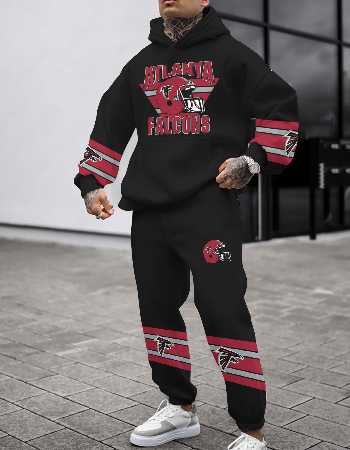 Atlanta Falcons NFL Sport Hoodie Tracksuit Style Neasalamis - Image 2