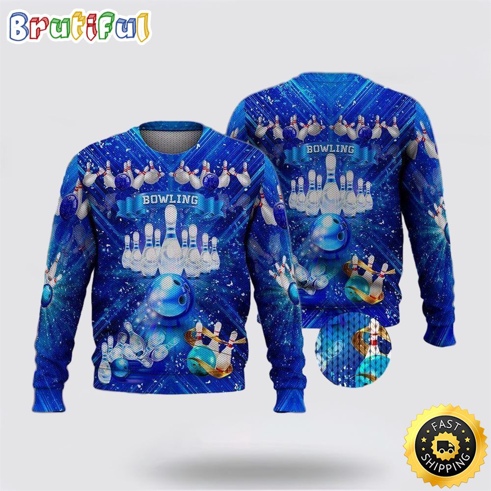 Bowling Royal Ugly Christmas Sweater Gifts For Bowling Master Neasalamis
