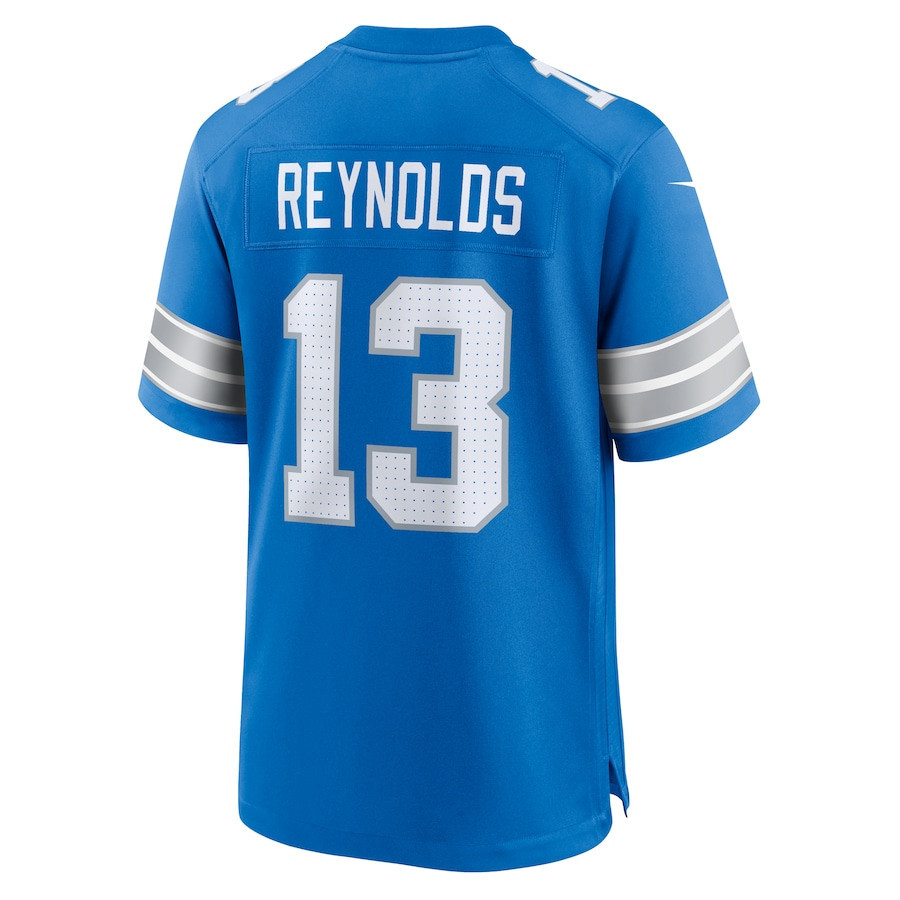 Craig Reynolds #13 Detroit Lions Super Bowl LIX Jersey - Men's - Blue JS4412 Neasalamis - Image 3