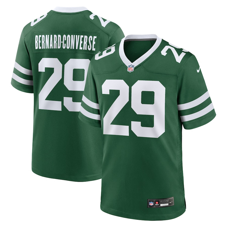 Jarrick Bernard-Converse 29 New York Jets Team Game Men Jersey - Legacy Green JS1437