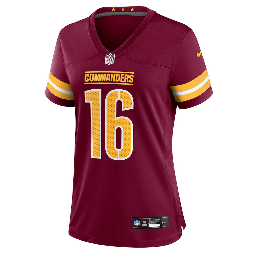 Jeff Driskel 16 Washington Commanders Women's Game Jersey - Burgundy JS5135 Neasalamis - Image 2
