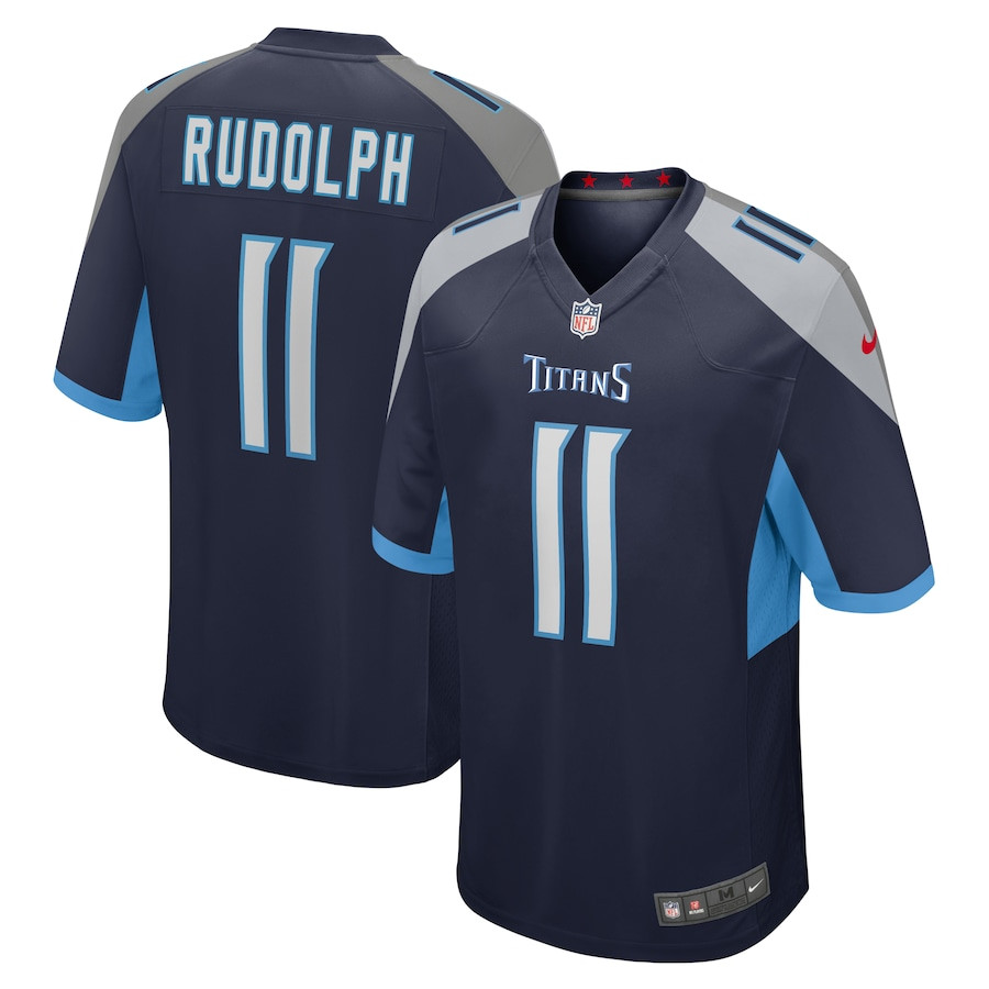 Mason Rudolph 11 Tennessee Titans Game Men Jersey - Navy JS2640