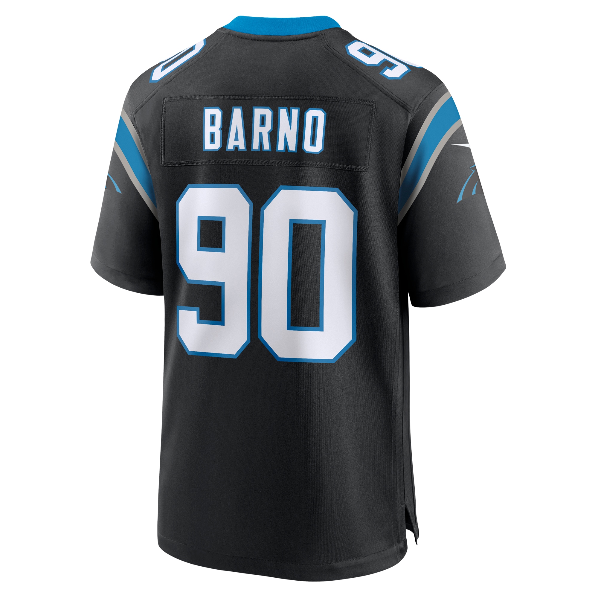 Men's Carolina Panthers Amare Barno Black Team Game Jersey JS2831 Neasalamis - Image 3