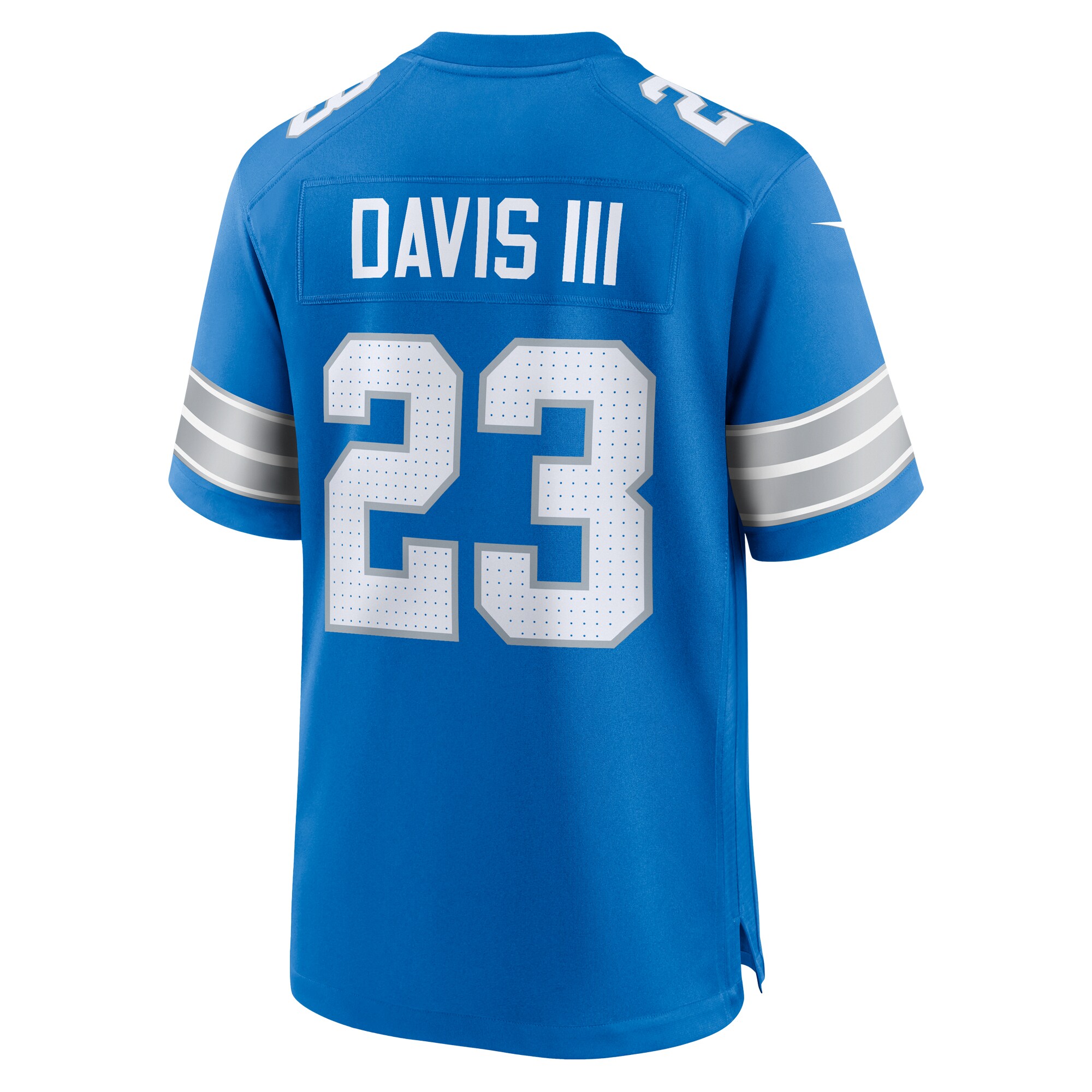 Men's Detroit Lions Carlton Davis III Blue Game Jersey JS3461 Neasalamis - Image 3
