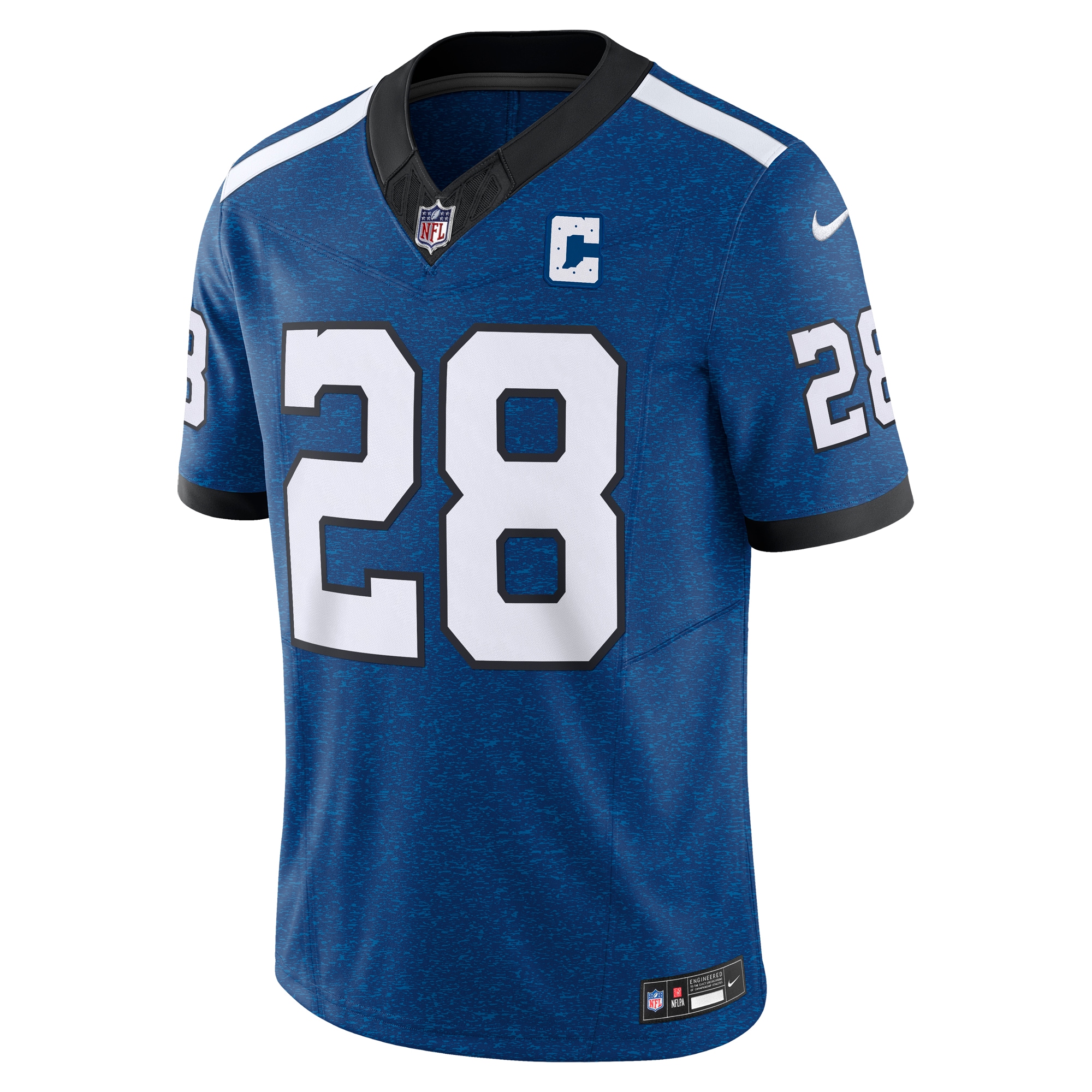 Men's Indianapolis Colts Jonathan Taylor Blue Vapor F.U.S.E. Limited Jersey JS3309 Neasalamis - Image 2