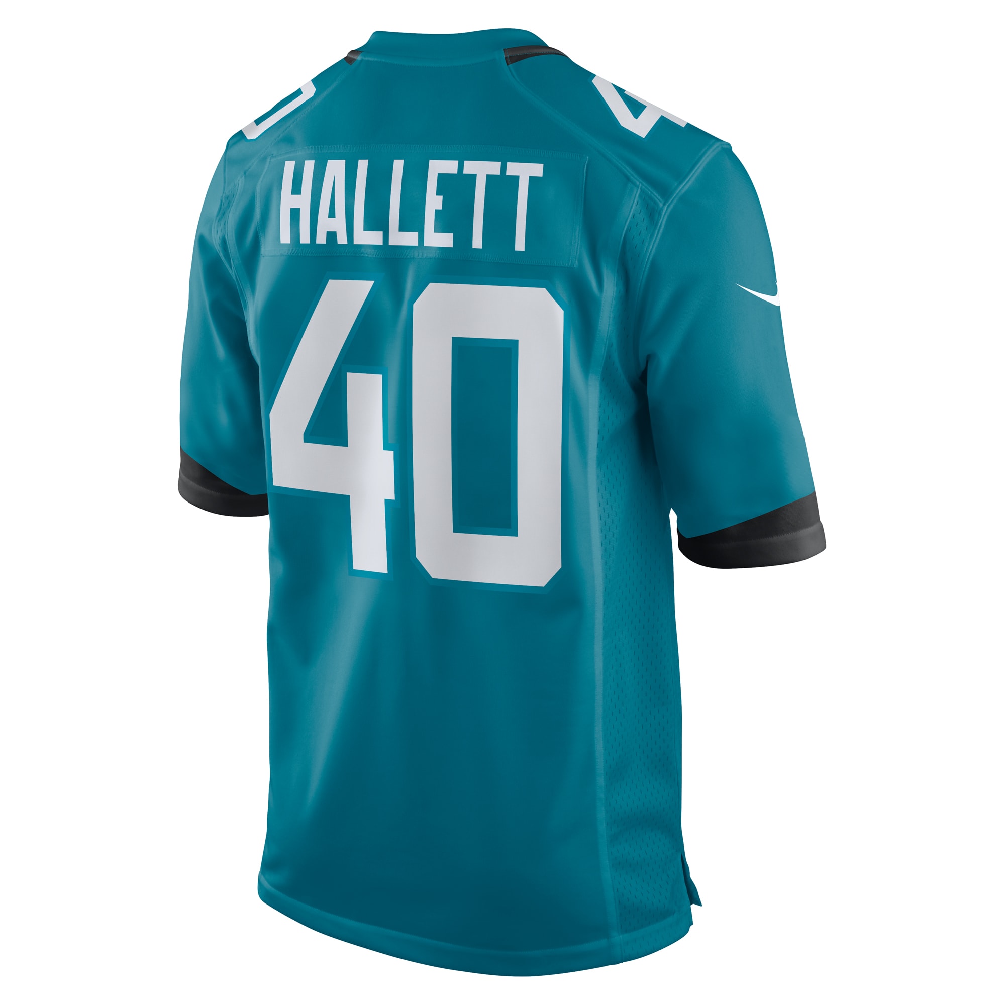 Men's Jacksonville Jaguars Erick Hallett Teal Game Jersey JS3941 Neasalamis - Image 3