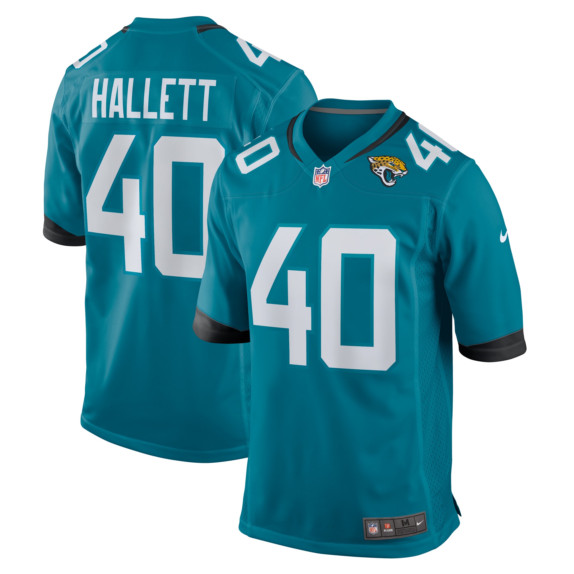 Men's Jacksonville Jaguars Erick Hallett Teal Game Jersey JS3941