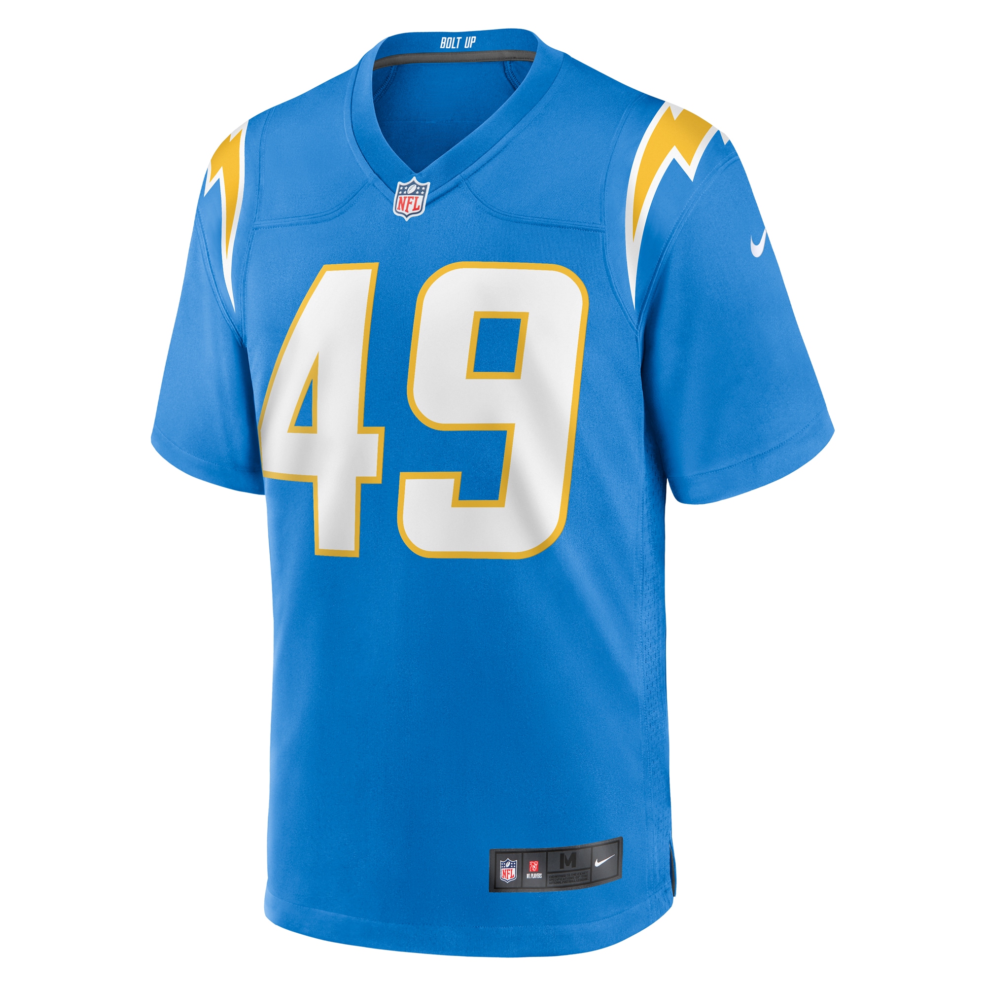 Men's Los Angeles Chargers John Kelly Jr. Powder Blue Team Game Jersey JS7275 Neasalamis - Image 2
