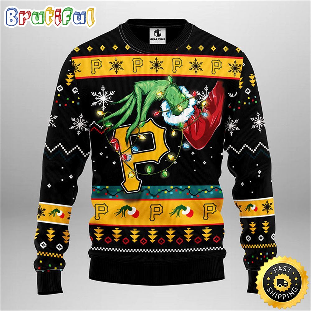 Mlb Pittsburgh Pirates Christmas Ugly Sweater Grinch Gift For Baseball Fans Neasalamis