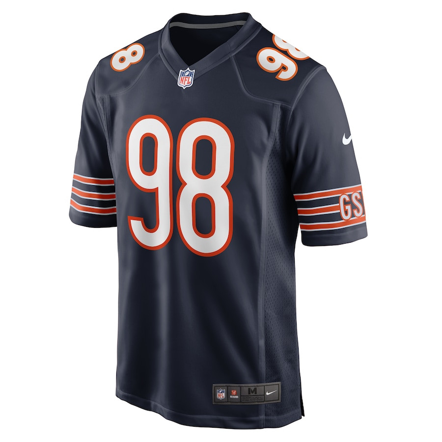 Montez Sweat 98 Chicago Bears Game Men Jersey - Navy JS5141 Neasalamis - Image 2