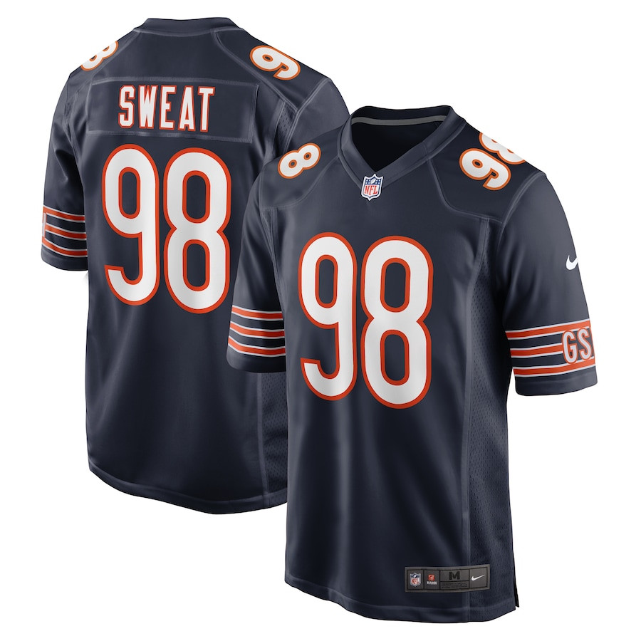 Montez Sweat 98 Chicago Bears Game Men Jersey - Navy JS5141