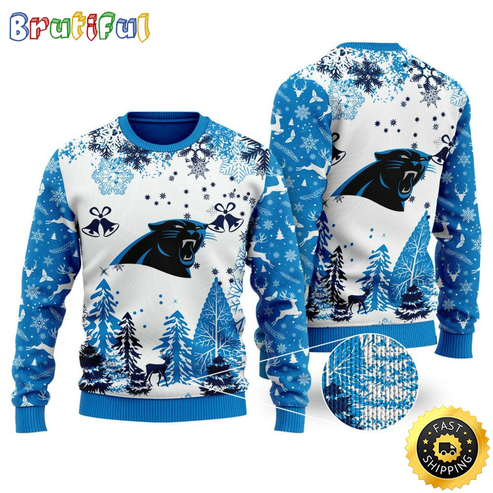 Nfl Carolina Panthers Christmas Ugly Sweater Xmax Tree Chistmas Neasalamis