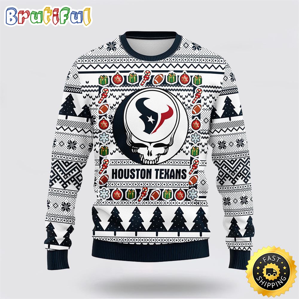 Nfl Houston Texans Ugly Sweater Grateful Dead Ugly Christmas Fleece Sweater Neasalamis