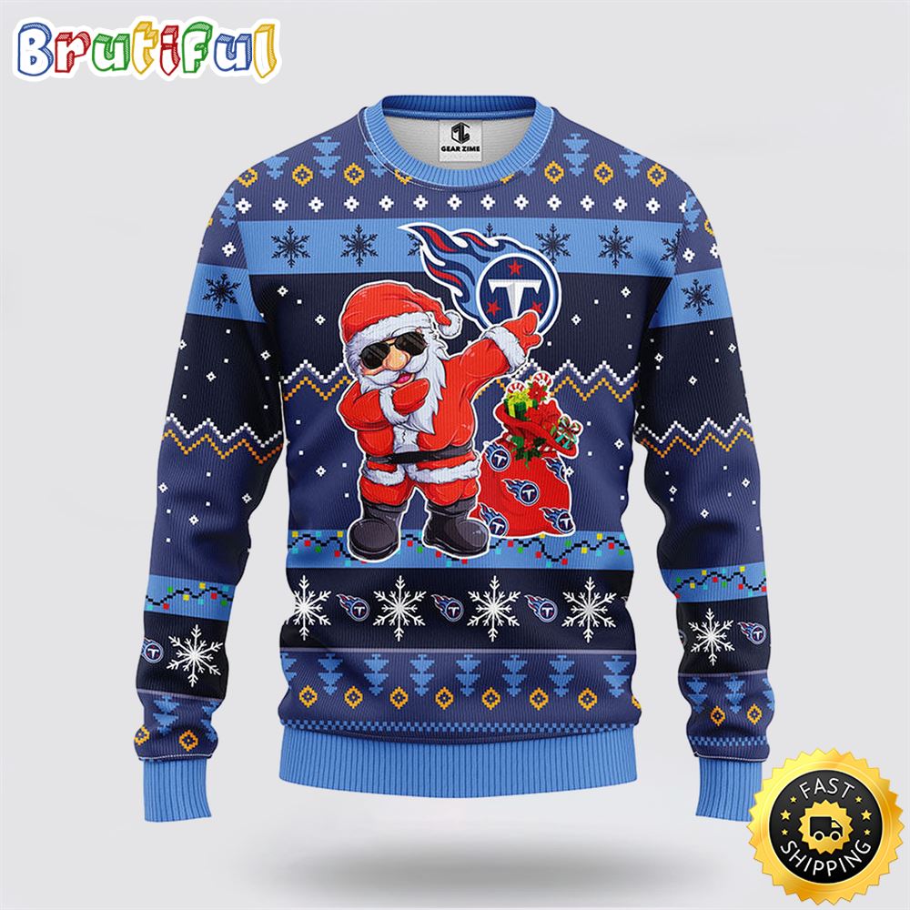 Nfl Tennessee Titans Ugly Sweater Santa Claus Ugly Christmas Sweater Neasalamis