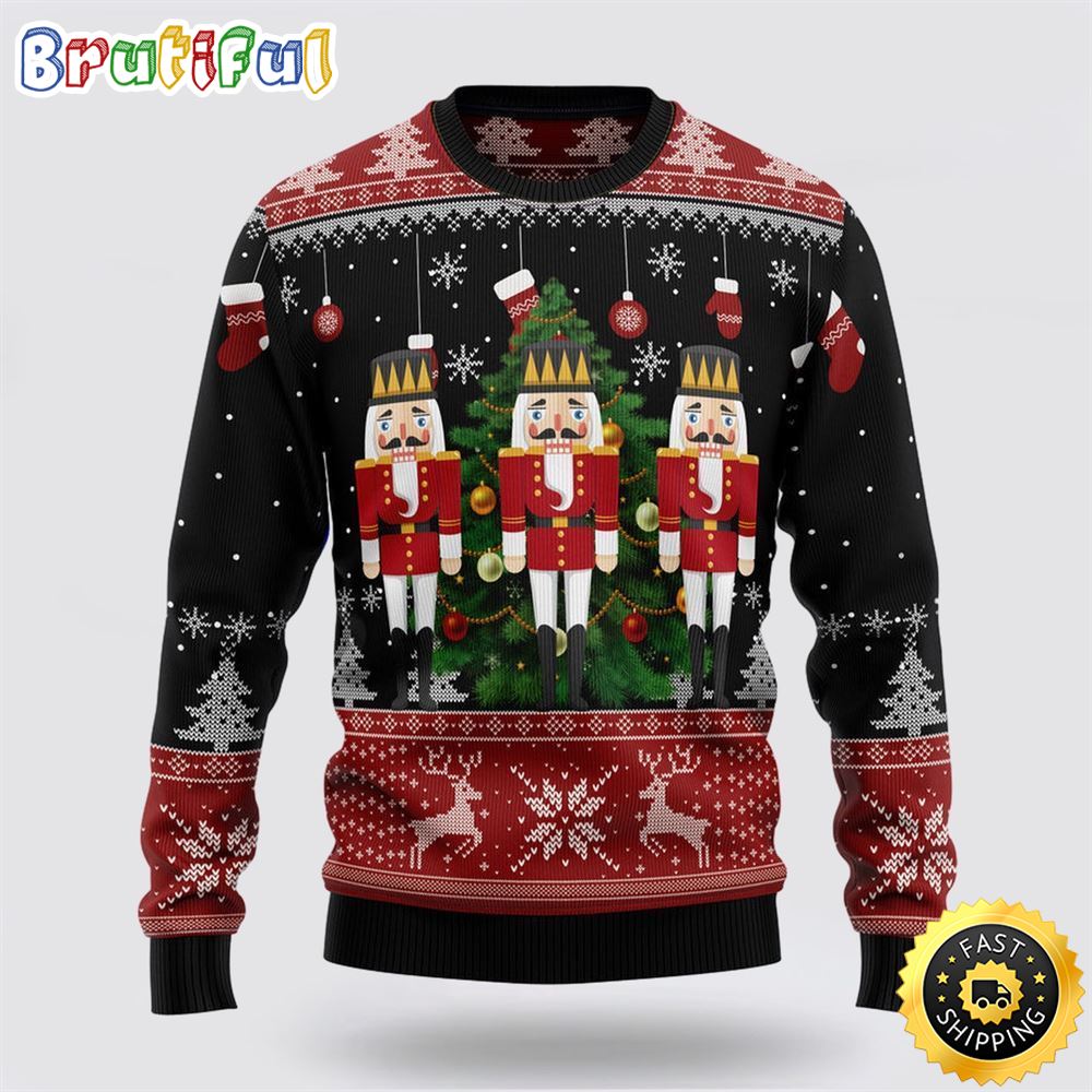 Nutcracker Christmas Tree Ugly Christmas Sweater Christmas Gift For That Everyone Will Love Neasalamis