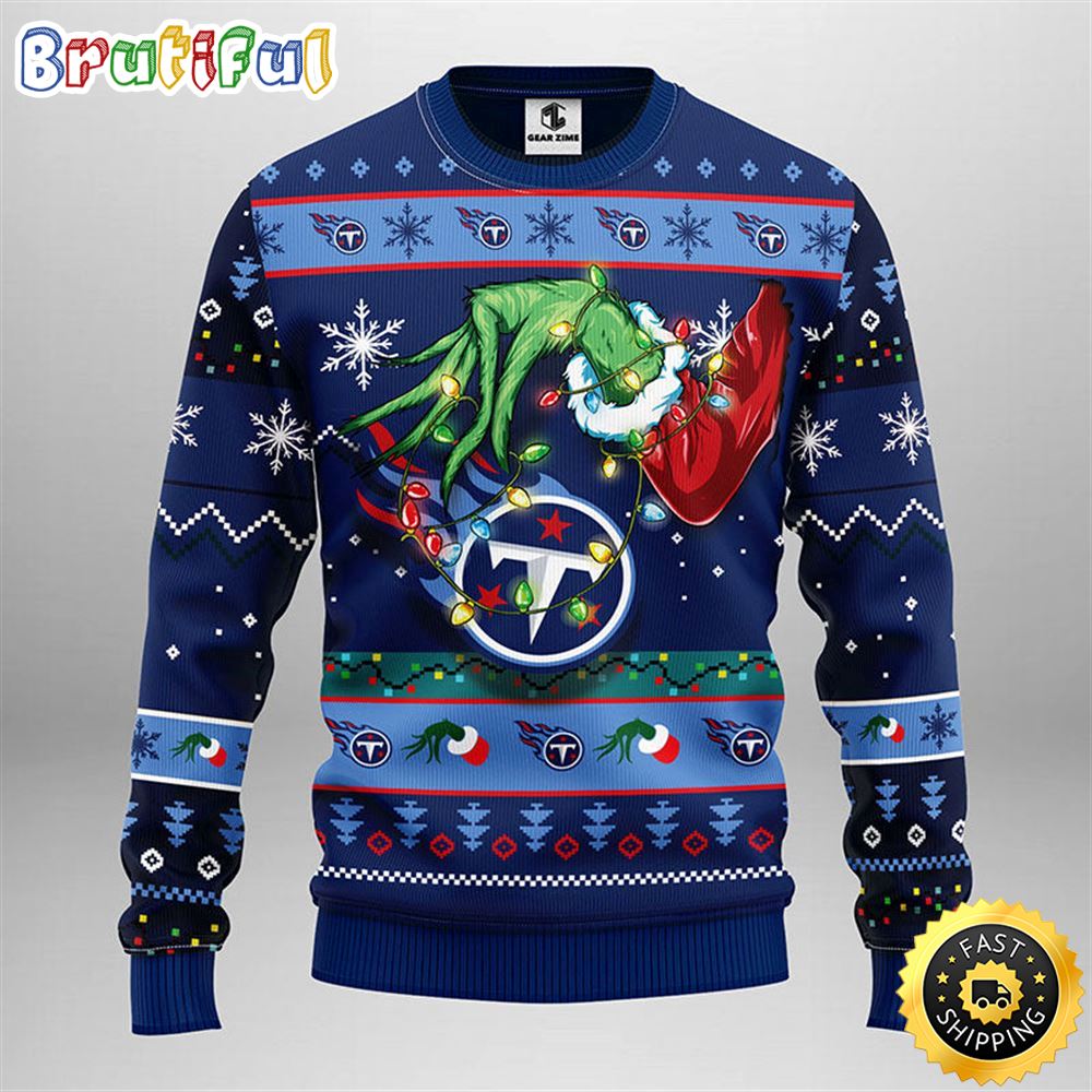 Tennessee Titans Christmas Ugly Sweater Grinch Show Your Team Spirit Neasalamis