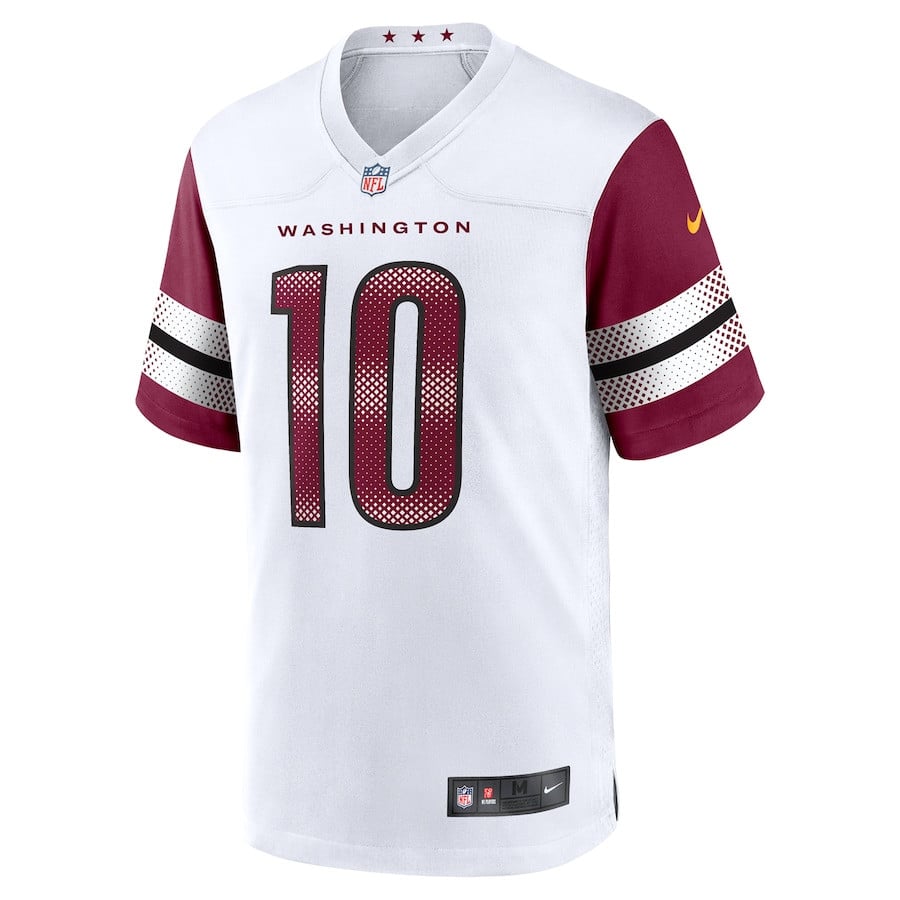 Tress Way 10 Washington Commanders Game Men Jersey - White JS5205 Neasalamis - Image 2