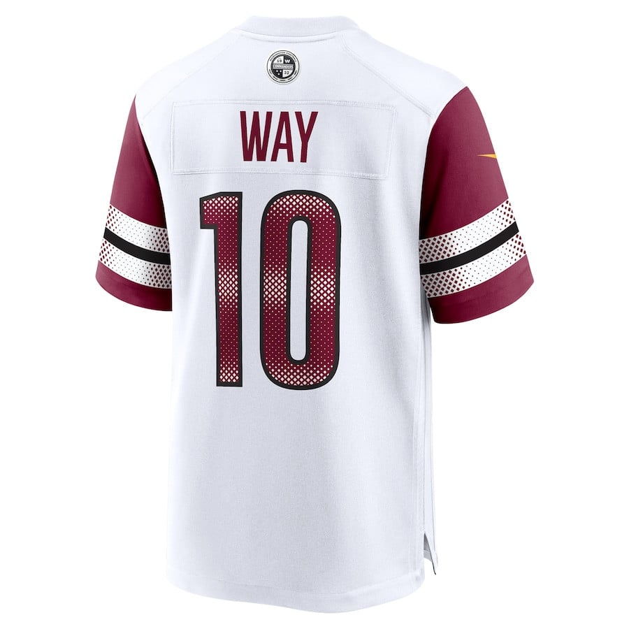 Tress Way 10 Washington Commanders Game Men Jersey - White JS5205 Neasalamis - Image 3
