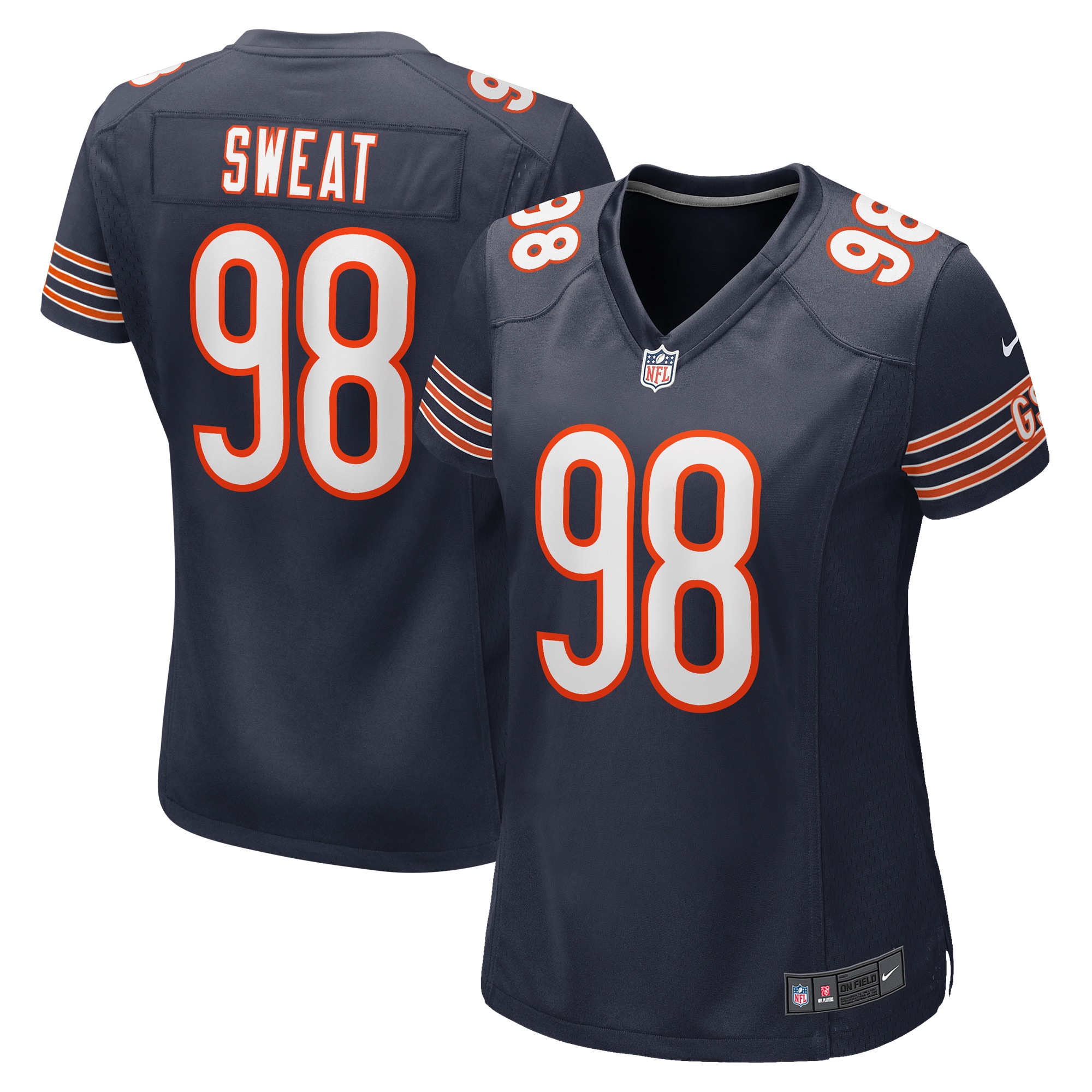 Women's Chicago Bears Montez Sweat Navy Game Jersey JS6502