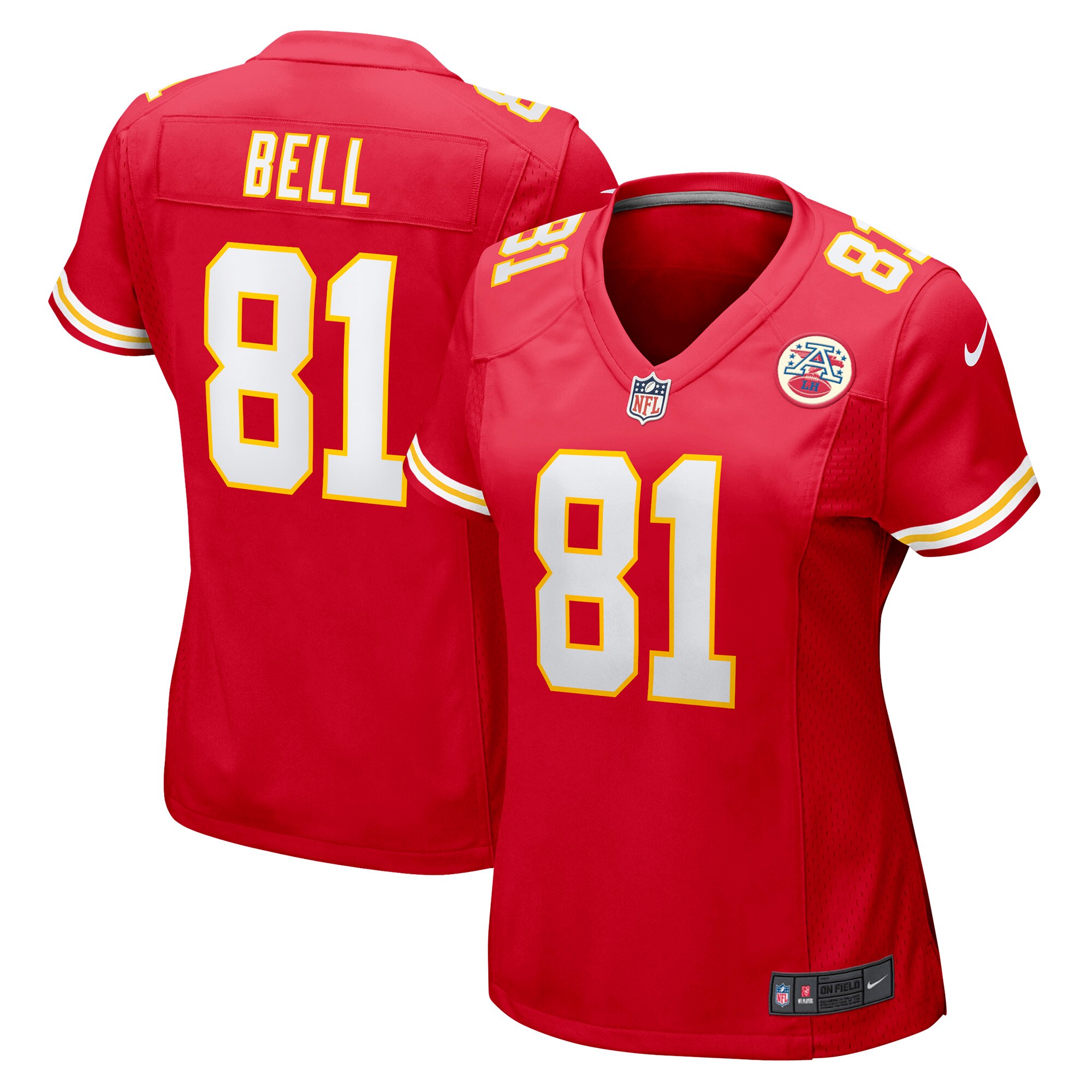 Women's Kansas City Chiefs Blake Bell Red Game Player Jersey JS3890
