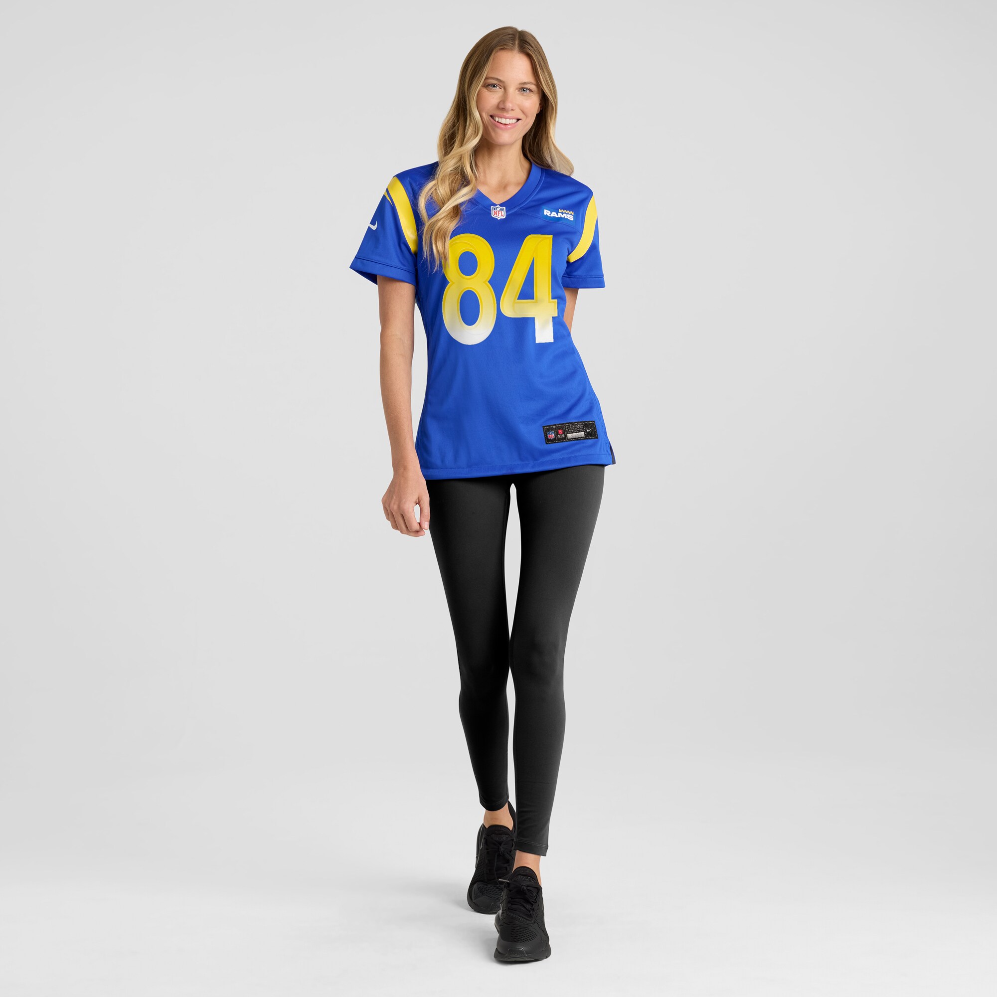 Women's Los Angeles Rams Hunter Long Royal Home Game Jersey JS3453 Neasalamis - Image 4