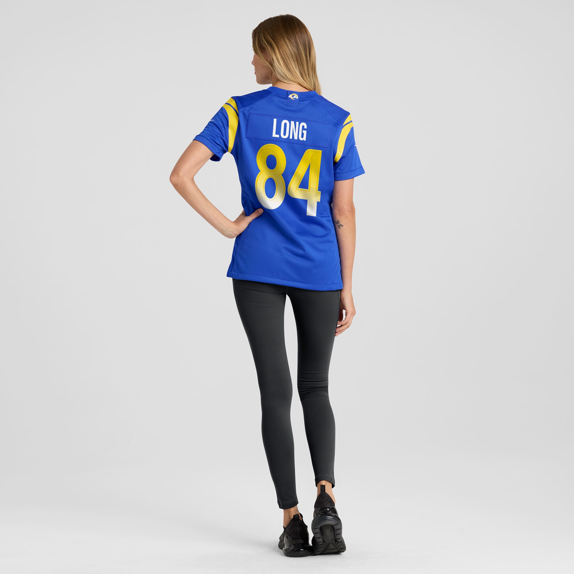 Women's Los Angeles Rams Hunter Long Royal Home Game Jersey JS3453 Neasalamis - Image 5