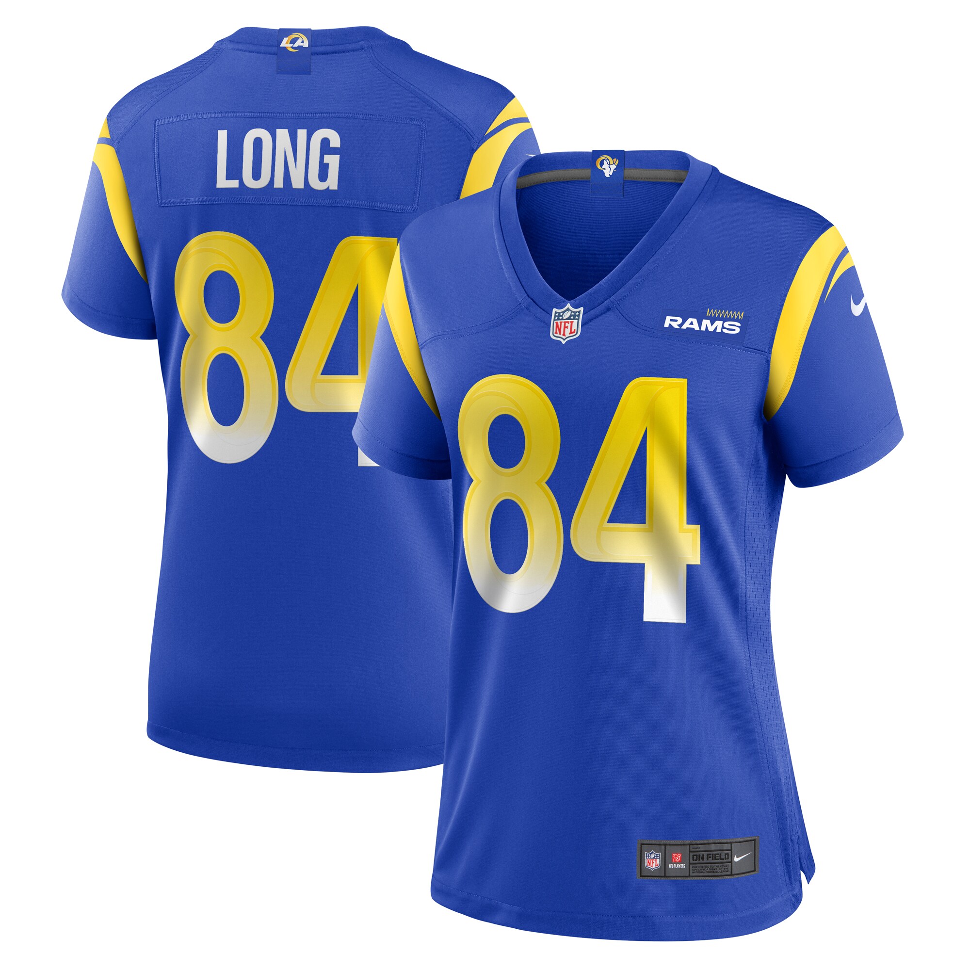 Women's Los Angeles Rams Hunter Long Royal Home Game Jersey JS3453