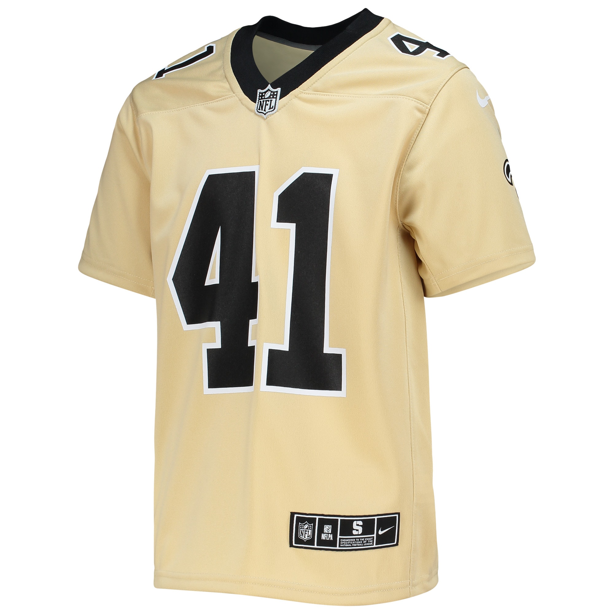 Youth New Orleans Saints Alvin Kamara Gold Inverted Team Game Jersey JS9219 Neasalamis - Image 2