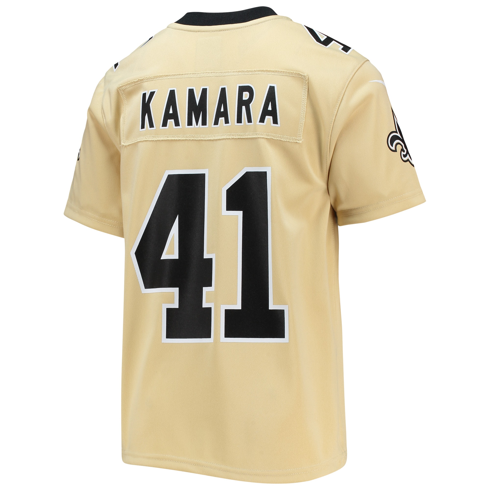 Youth New Orleans Saints Alvin Kamara Gold Inverted Team Game Jersey JS9219 Neasalamis - Image 3